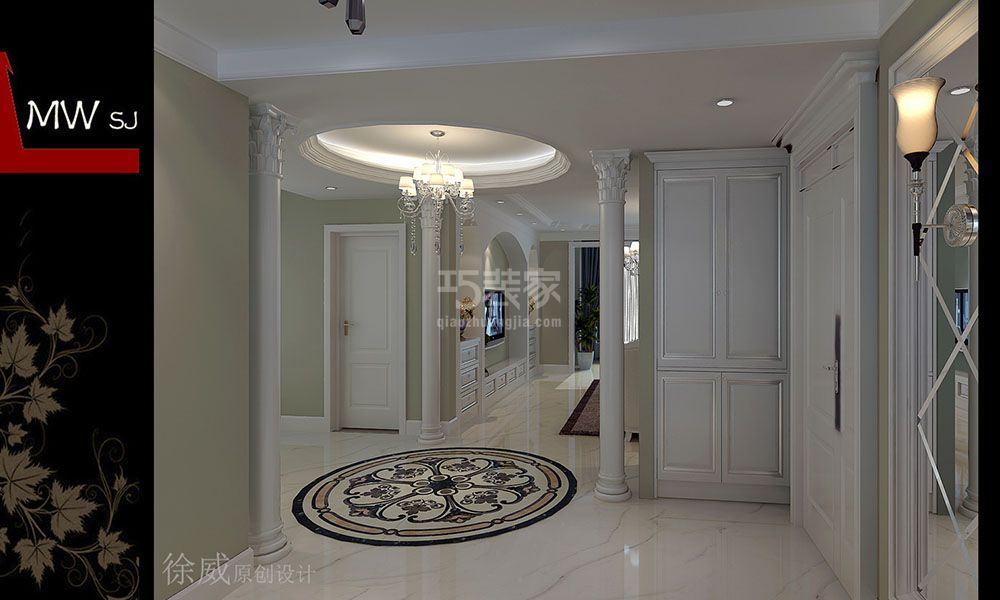 -青年城180平新中式风格设计方案