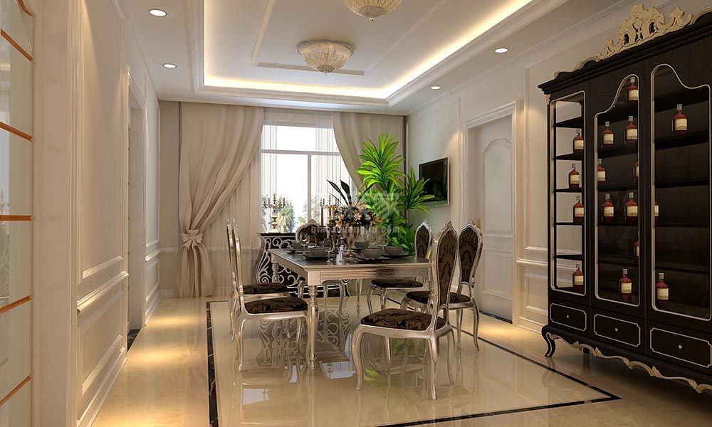木樨地公寓220平欧式风格设计方案