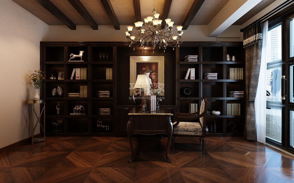 12-逸翠园160平美式乡村风格设计方案