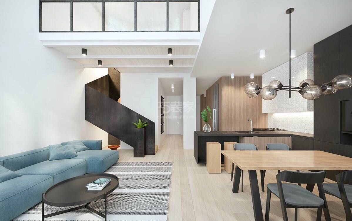 -美景东方120平米现代简约设计方案