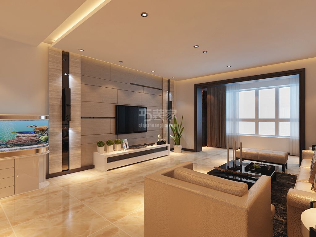 -静淑东里130平现代简约风格设计方案