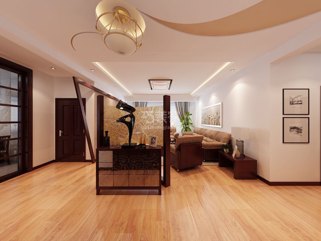 1-通州物资学院114平米现代简约设计方案