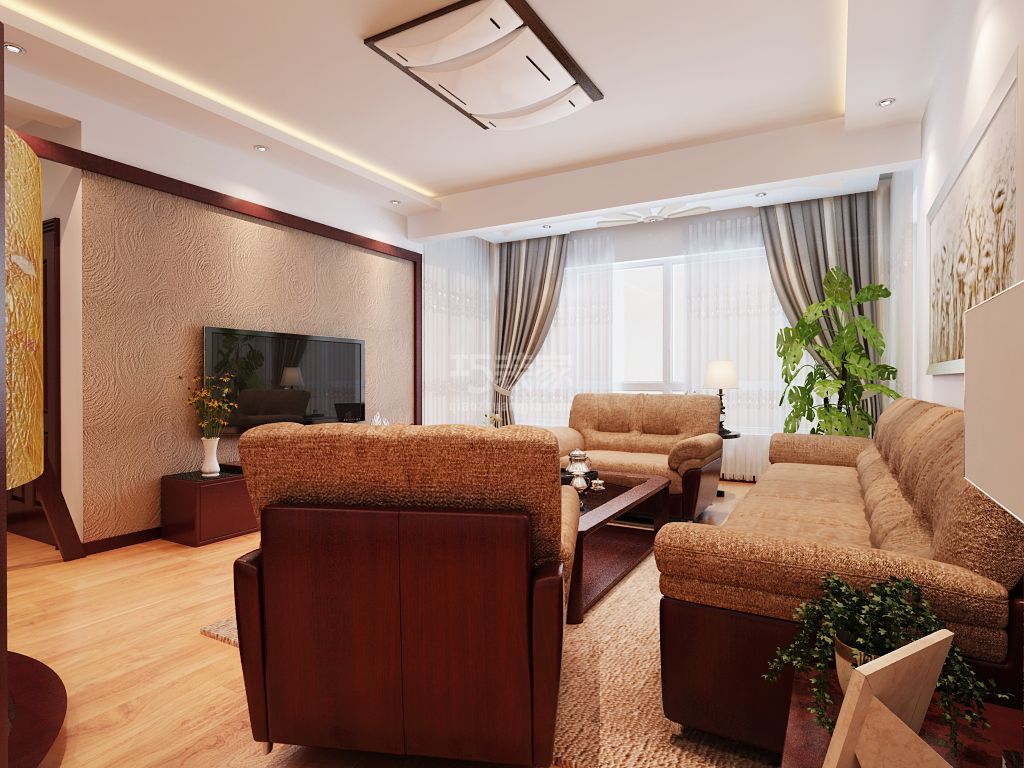 4-通州物资学院114平米现代简约设计方案