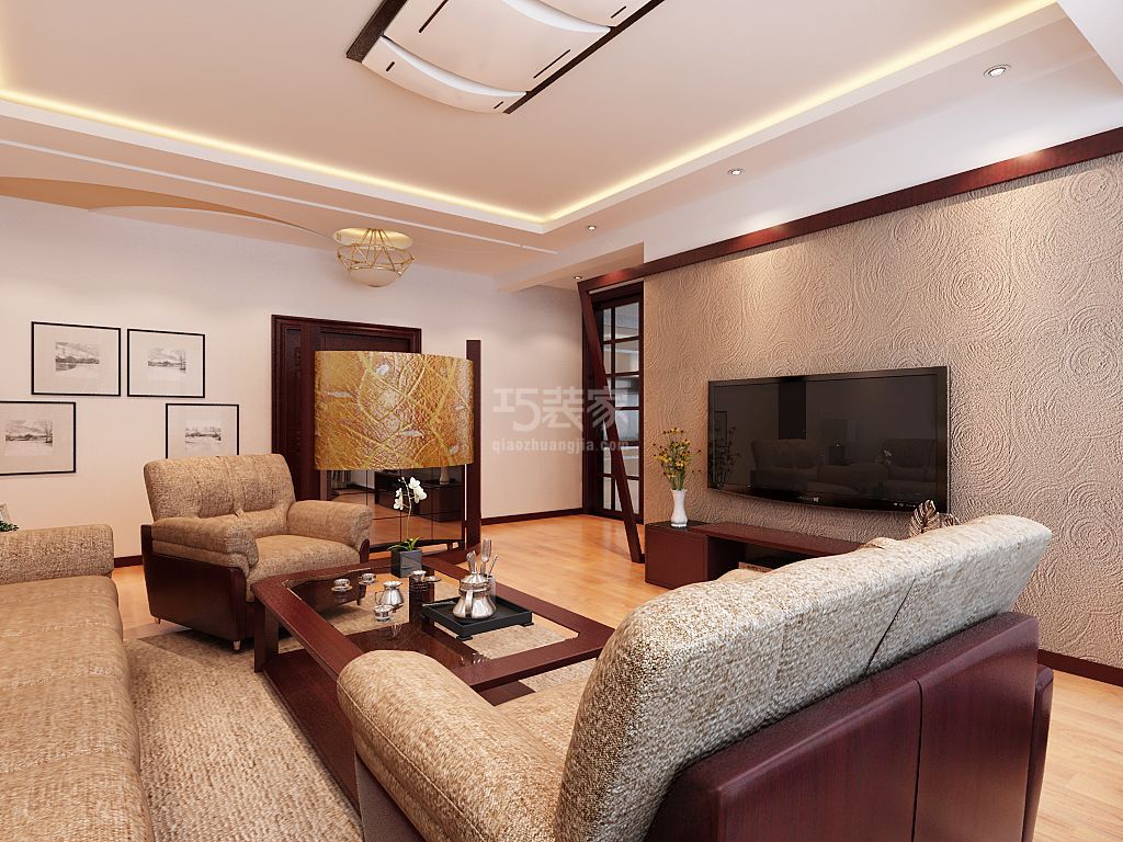 6-通州物资学院114平米现代简约设计方案