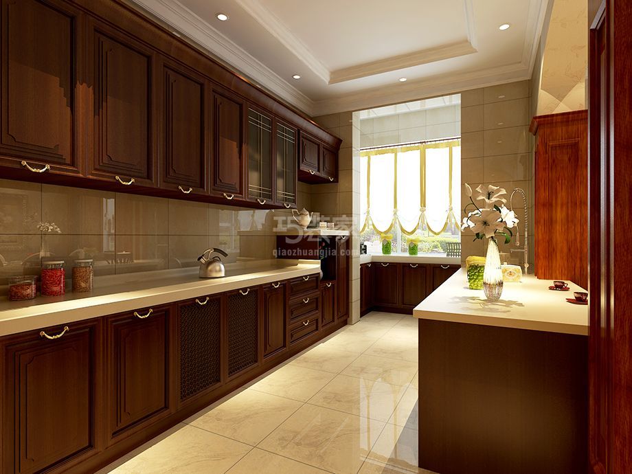 -茶马街第三区观邸 110平美式风格设计方案