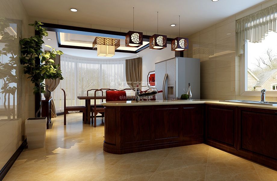 三里河85平新中式风格设计方案