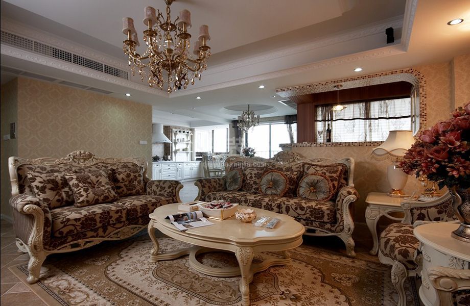 珠江帝景110平简欧风格设计方案