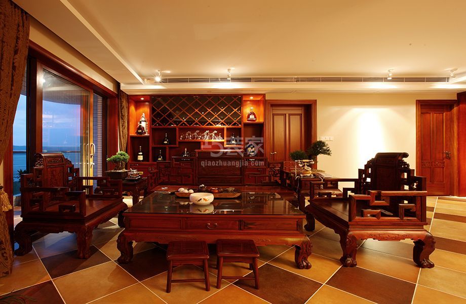 -金地郎悦110平新中式风格设计方案