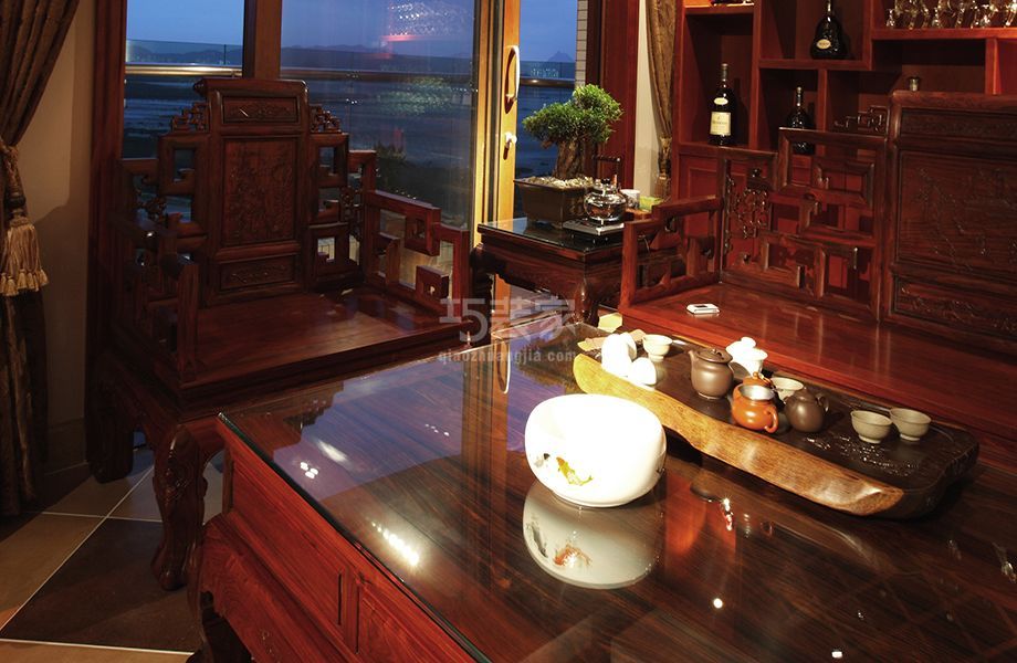 -金地郎悦110平新中式风格设计方案