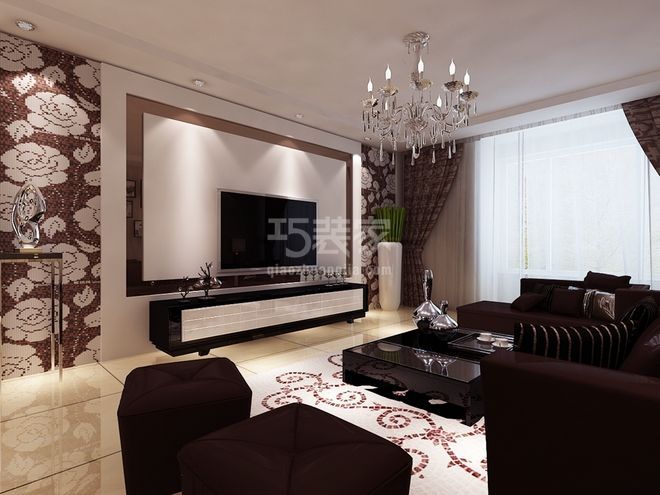 万华年城125平米现代风格设计方案