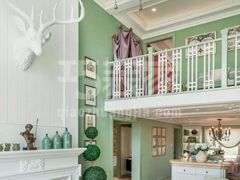 龙湖香醍溪岸180平美式风格设计方案