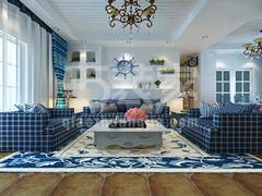 阳光家园130平地中海风格设计方案