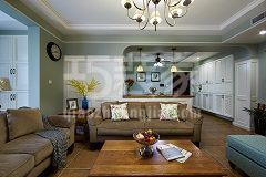 中海城142平美式风格设计方案