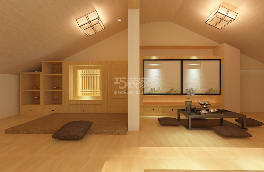 二层卧室-门头馨园120m²工业风/日式风设计方案