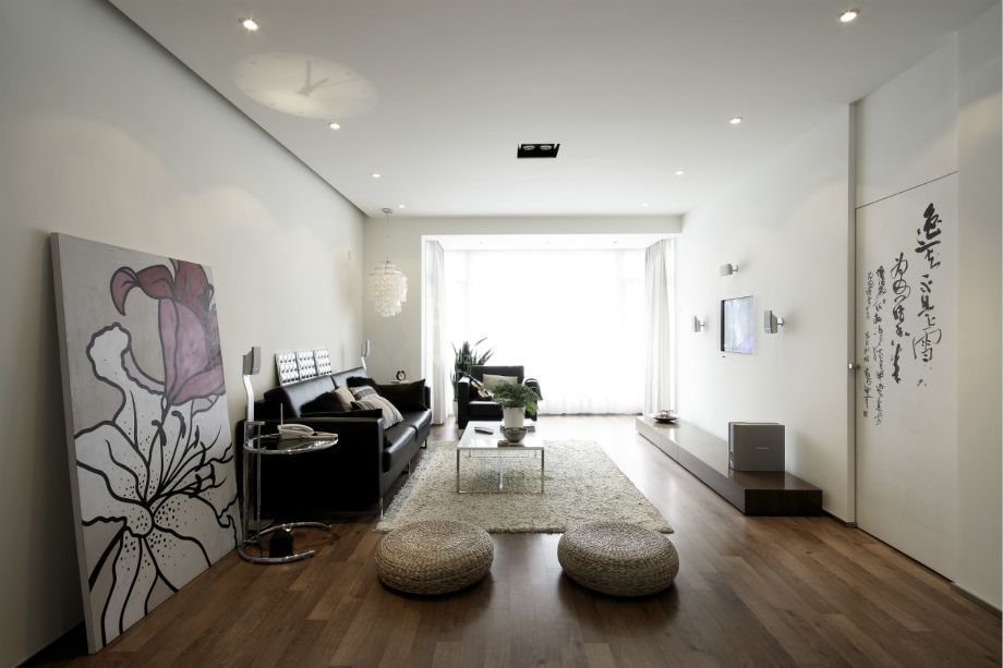 客厅-定慧东里95平现代简约风格设计方案