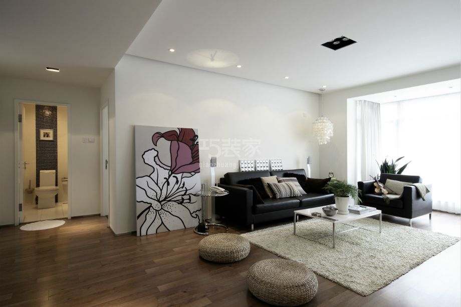 客厅-定慧东里95平现代简约风格设计方案