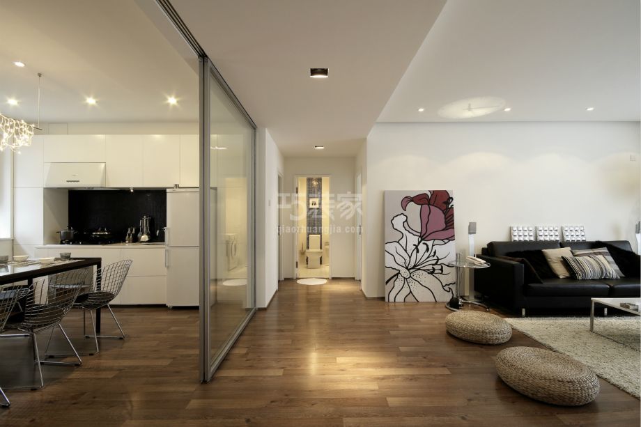 客厅-定慧东里95平现代简约风格设计方案