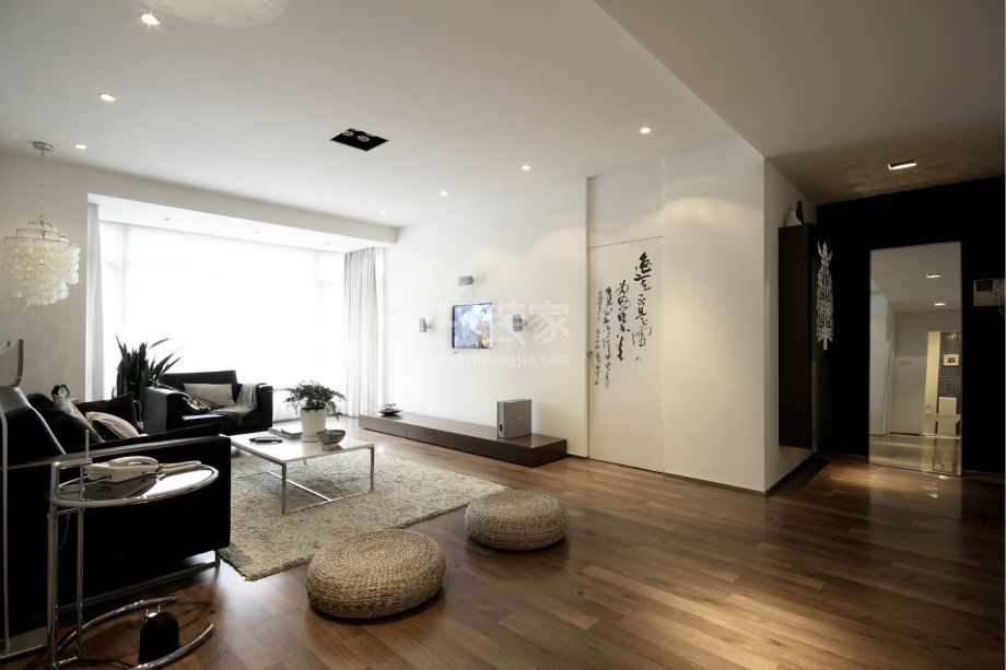 客厅-定慧东里95平现代简约风格设计方案