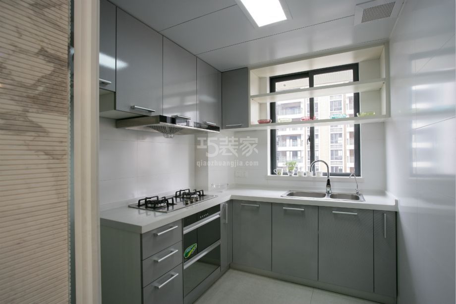 厨房-富海中心98平现代简约风格设计案例