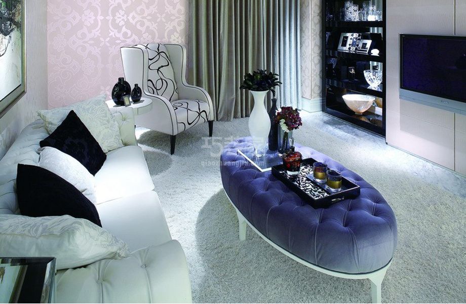 -金地朗悦130平后现代奢华风格设计方案