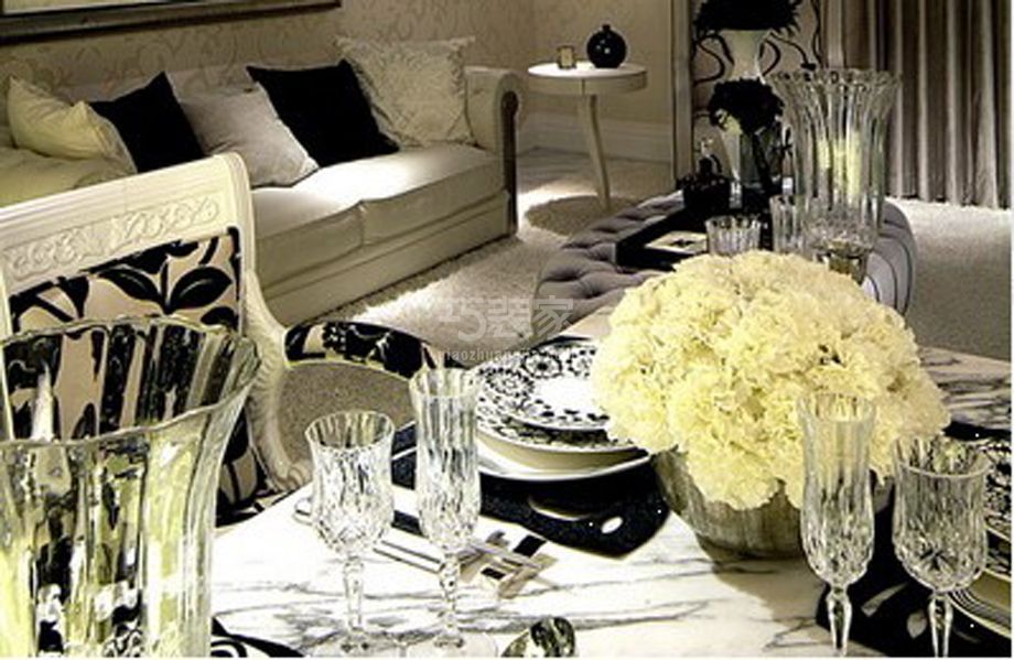 -金地朗悦130平后现代奢华风格设计方案