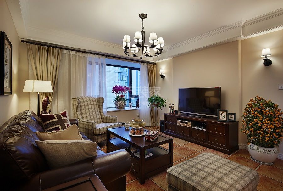 缇香郡116平米现代美式风格案例