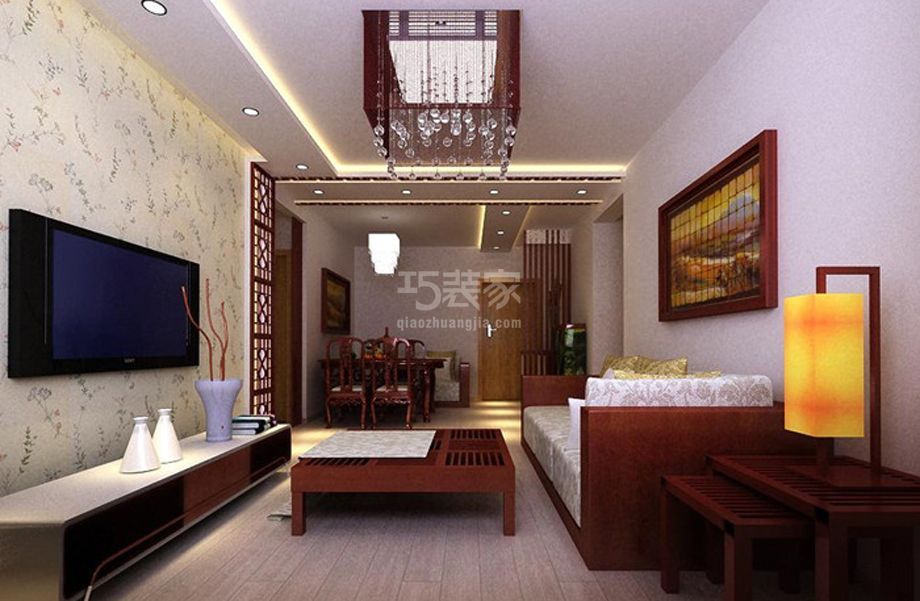 -芳群园100平新中式风格设计方案