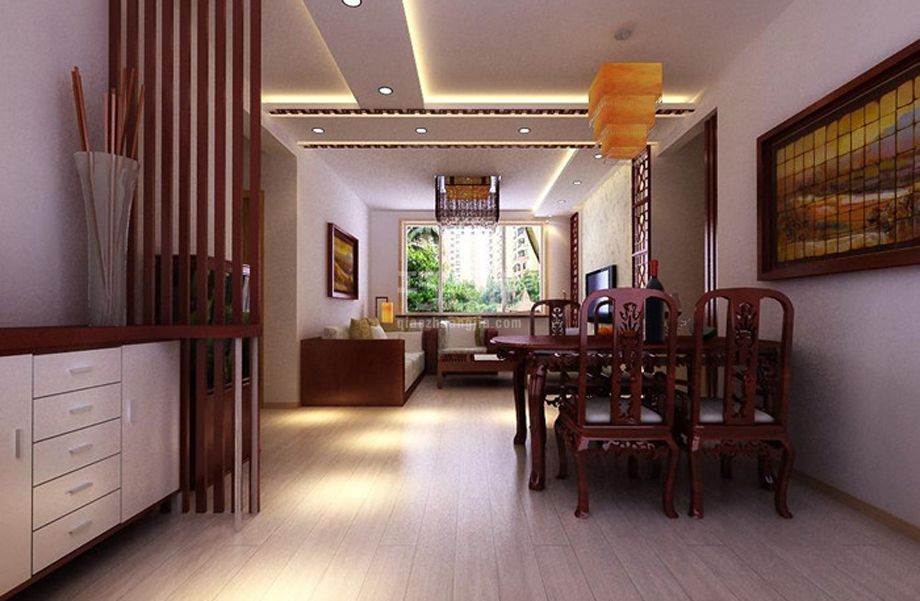 -芳群园100平新中式风格设计方案