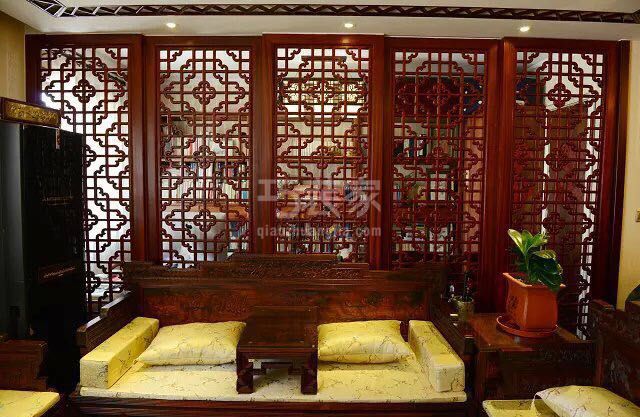 丽泽景园130平米中式设计方案