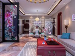 加州水郡100平新中式风格设计方案