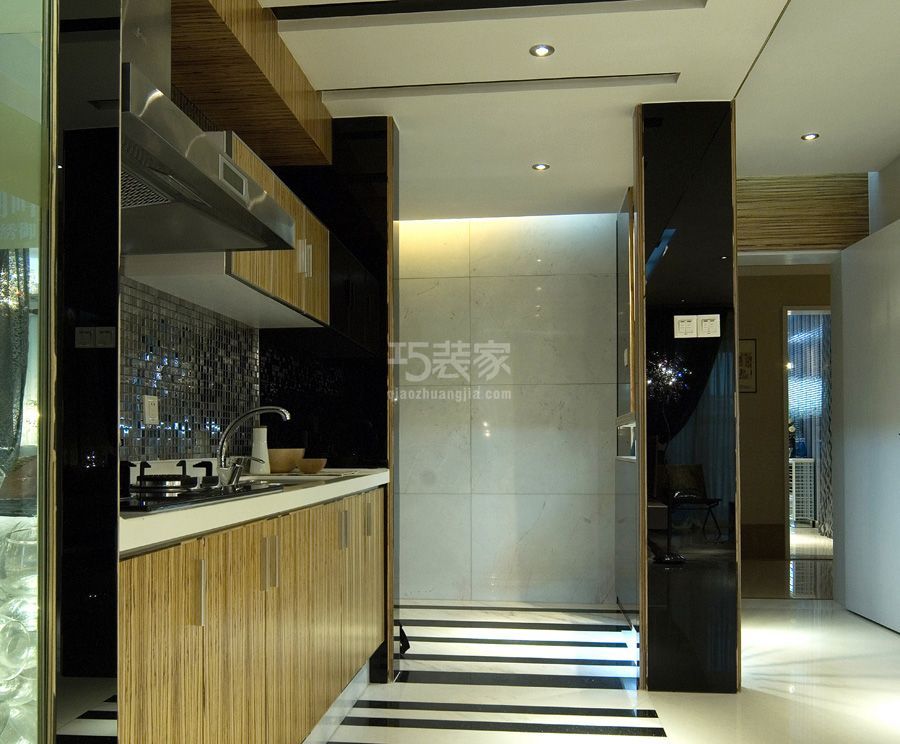 厨房-玺萌丽苑105平现代简约风格设计方案