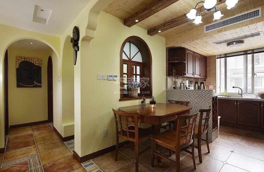 -双惠苑小区100平美式风格设计方案