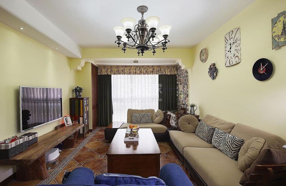 -双惠苑小区100平美式风格设计方案