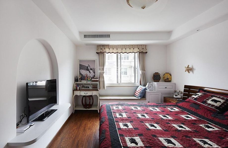 -双惠苑小区100平美式风格设计方案