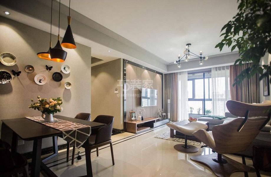 -丰台区政馨家园120平现代风格设计方案