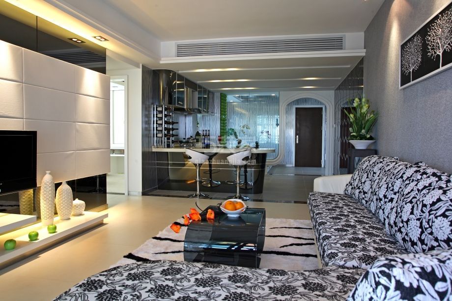 客厅-安慧里二区130平现代简约风格设计案例