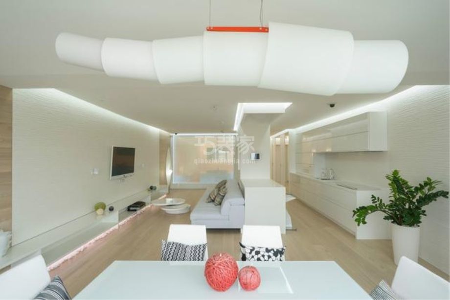 怡海花园恒泰园130平现代简约风格设计例