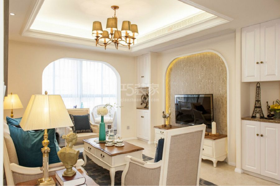 -紫荆豪庭89平米田园风格设计方案