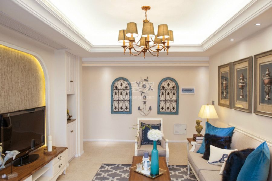 -紫荆豪庭89平米田园风格设计方案