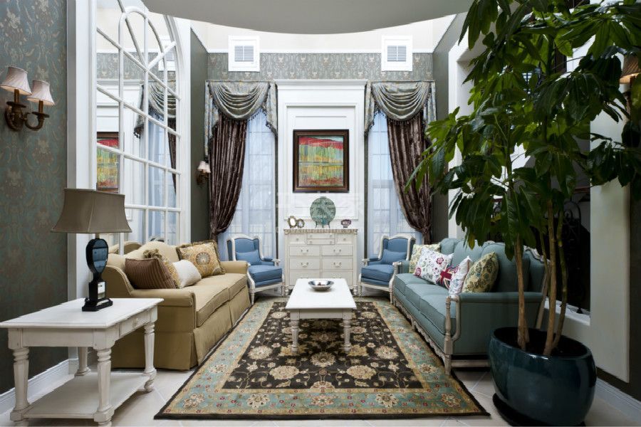 -檀香山别墅450平米田园风格设计方案