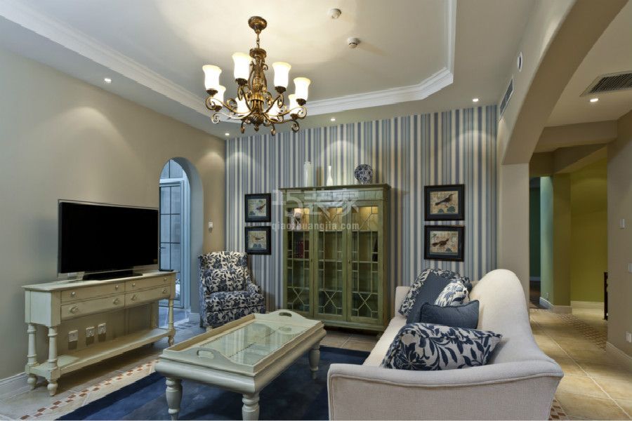 -檀香山别墅450平米田园风格设计方案