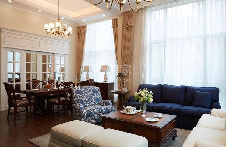 富力城140平美式风格设计方案