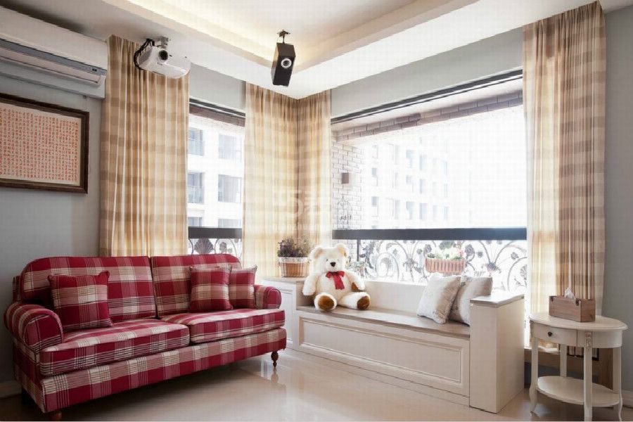 莲花小区95平米田园风格设计方案