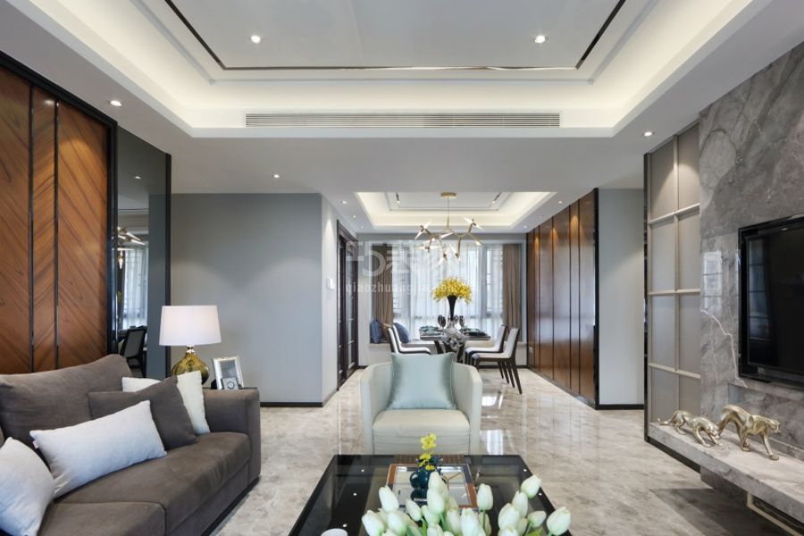 -当代城市家园140平米现代风格设计方案