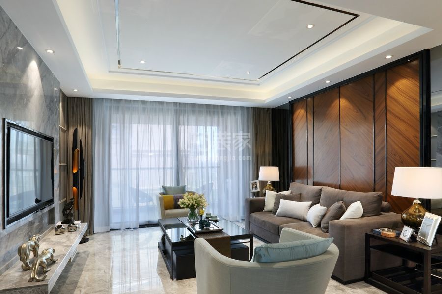 -当代城市家园140平米现代风格设计方案