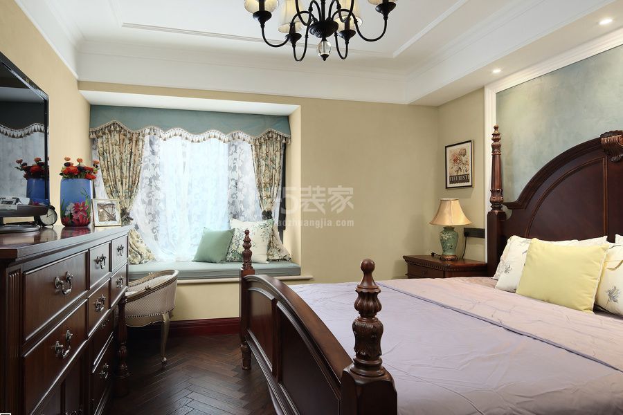 -燕清园  160平米美式风格设计案例