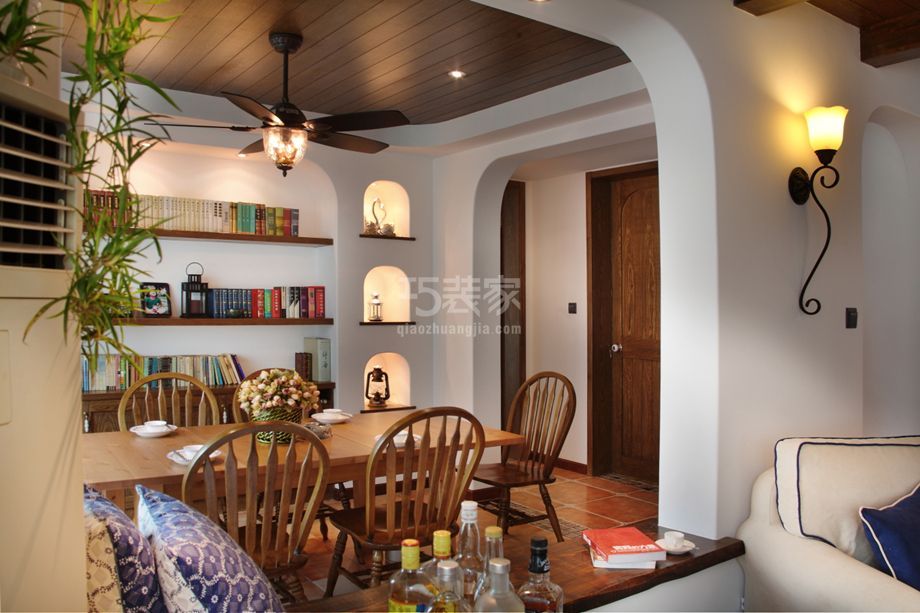 -玺萌丽苑120平地中海风格设计案例