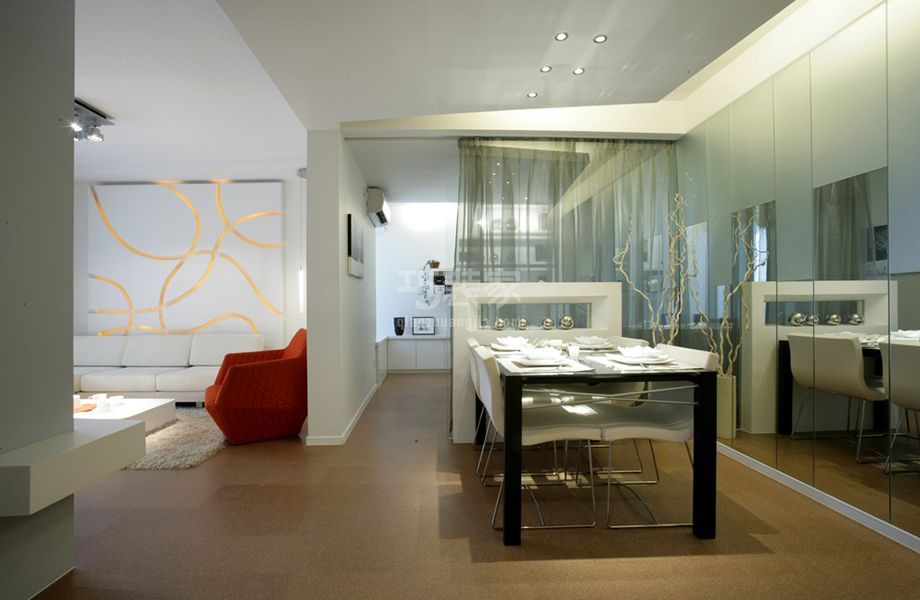 彩虹城90平现代简约风格设计方案