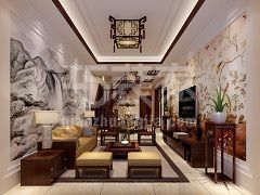 玉兰湾128平中式风格设计方案