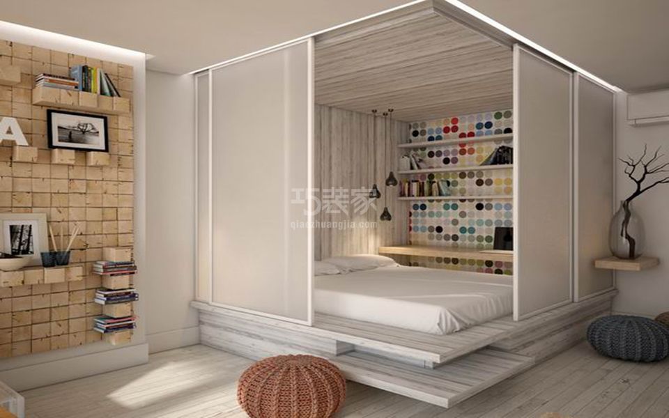 -空军总医院48平混搭风格设计方案